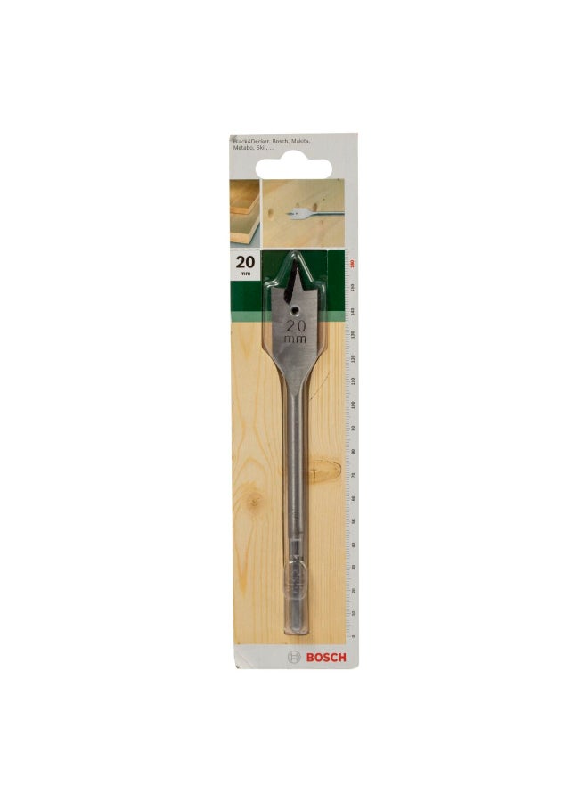 BOSCH Economical and Fast Drilling Tempered Steel Spade Bit Silver 20 x 160mm JE2 609 255 266 - Image 1